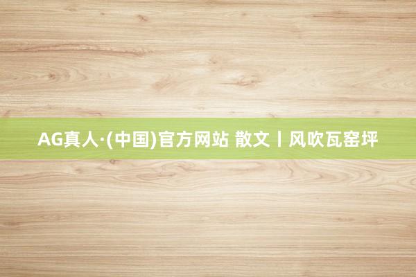 AG真人·(中国)官方网站 散文丨风吹瓦窑坪